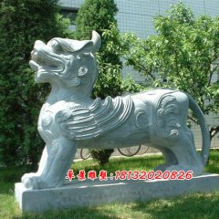 獨(dú)角獸石雕，神獸石雕