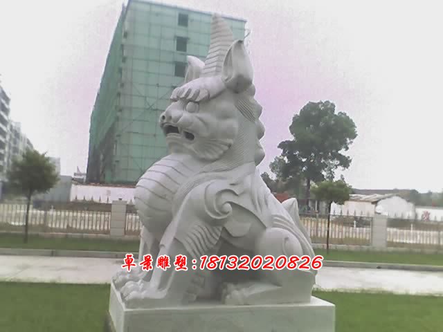 獨(dú)角獸石雕，法院獨(dú)角獸雕塑