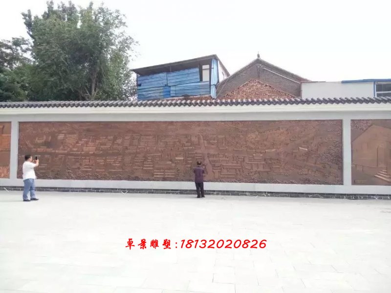 銅浮雕，浮雕墻