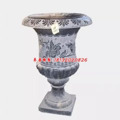 石花盆，青石花盆，仿古花盆