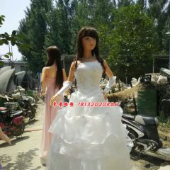 玻璃鋼美少女雕塑，卡通美少女玻璃鋼雕塑