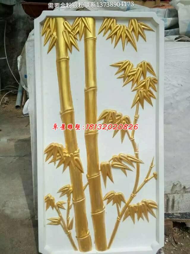 銅浮雕，梅蘭竹菊銅浮雕 (4)