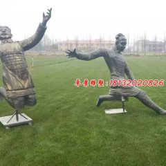 玻璃鋼兵馬俑雕塑，玻璃鋼仿銅人物雕塑