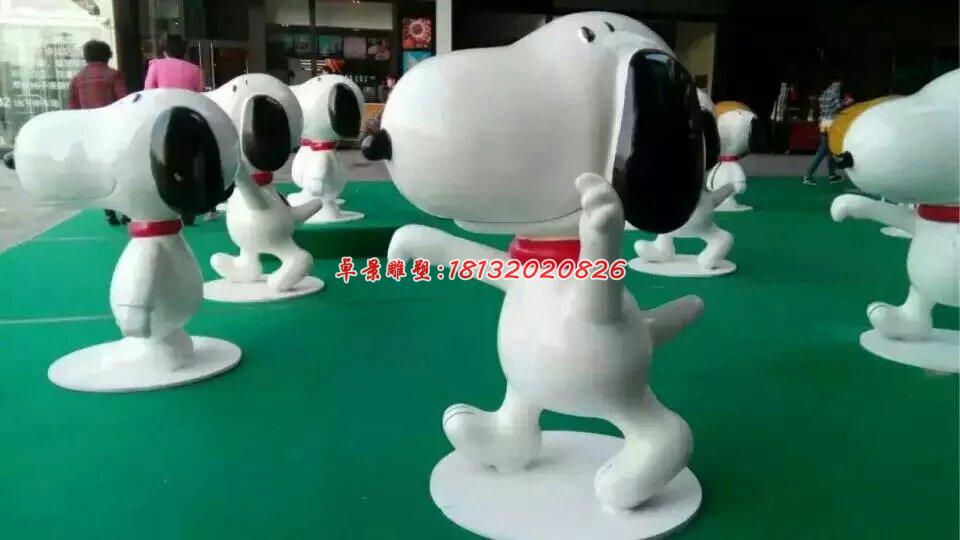 玻璃鋼史努比雕塑，玻璃鋼卡通雕塑