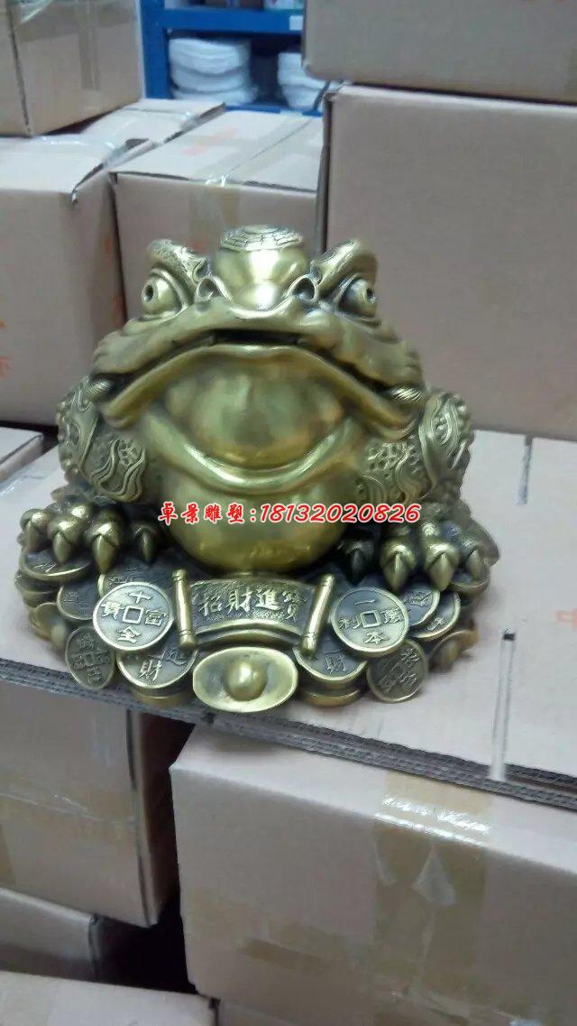 金蟾銅雕，三足金蟾，招財金蟾 (1)