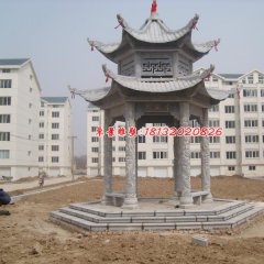 大理石涼亭，小區(qū)涼亭雕塑