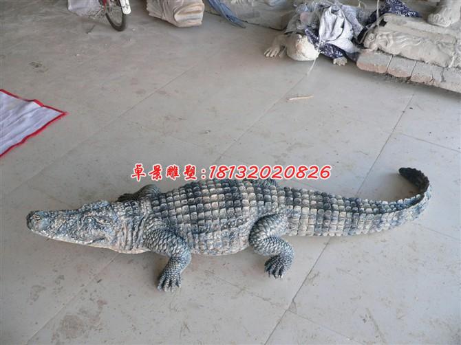 玻璃鋼鱷魚雕塑,玻璃鋼仿真雕塑 (2)
