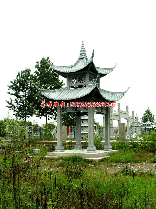 石頭涼亭，公園涼亭雕塑