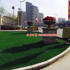 花盆雕塑，公園花盆石雕
