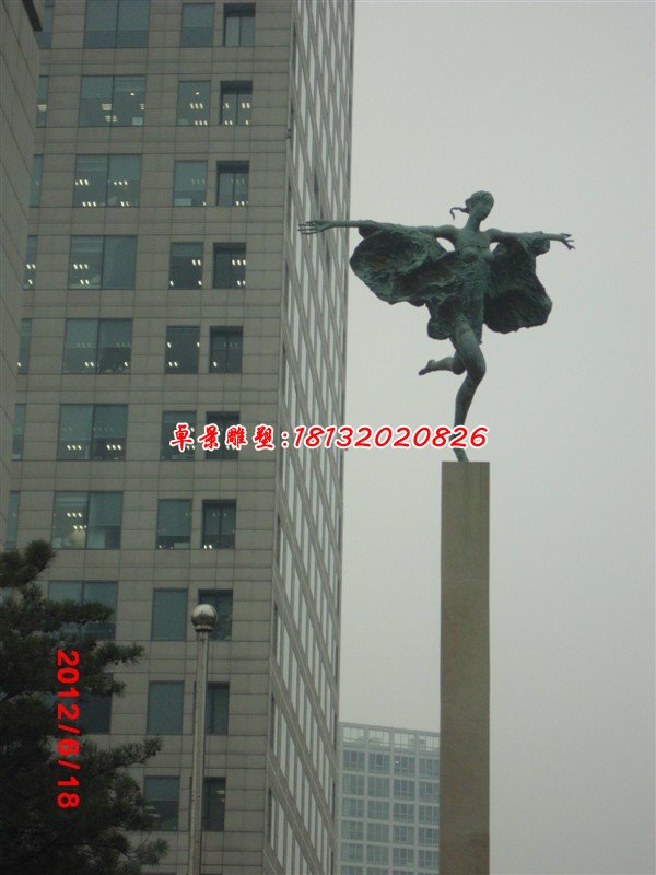 銅雕人物雕塑，廣場(chǎng)女神銅雕