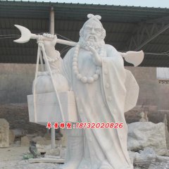 沙僧石雕，西游記人物石雕