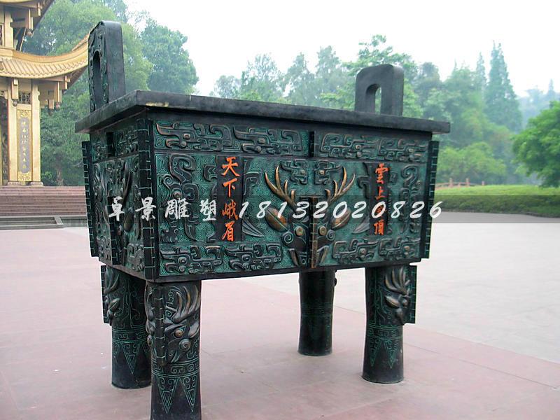銅鼎，銅方鼎，寺廟銅鼎