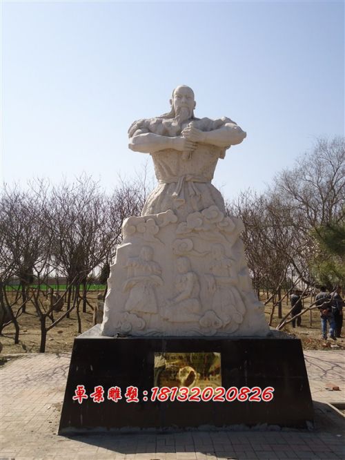 玻璃鋼伏羲雕塑，玻璃鋼人物雕塑 (2)