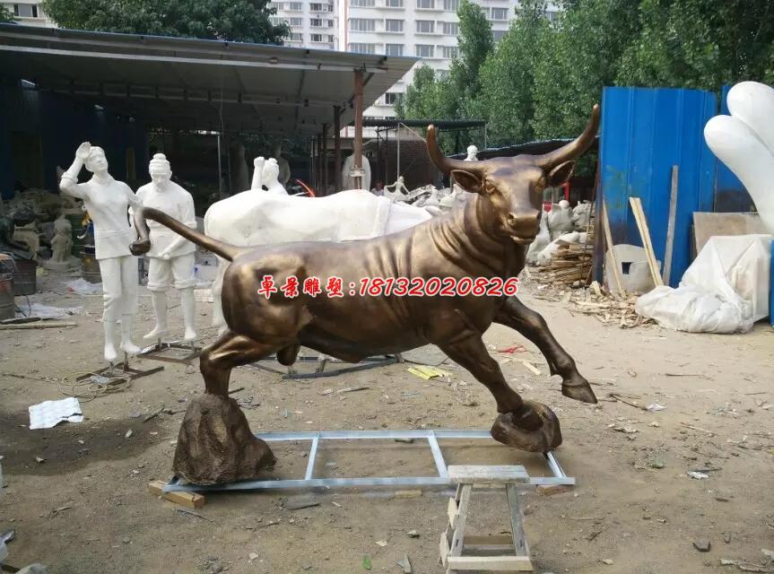 銅牛雕塑，鑄銅牛雕塑