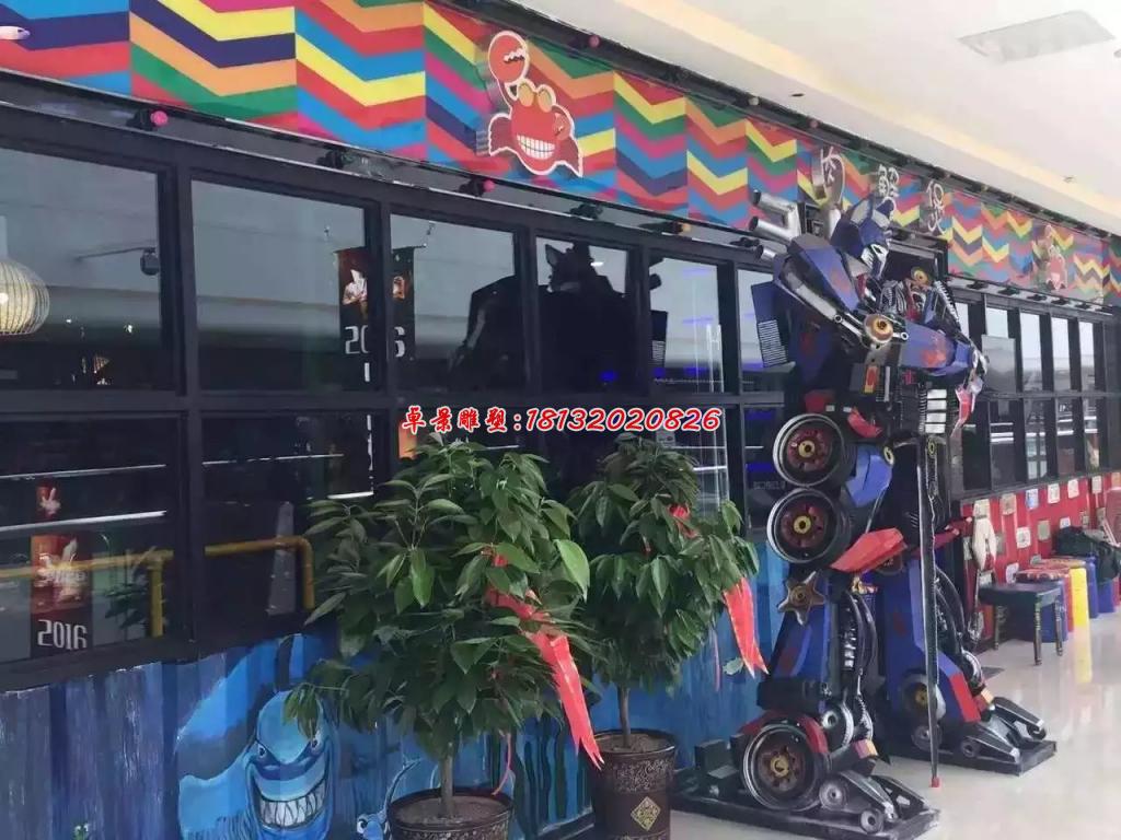 變形金剛雕塑，玻璃鋼仿真雕塑 (3)