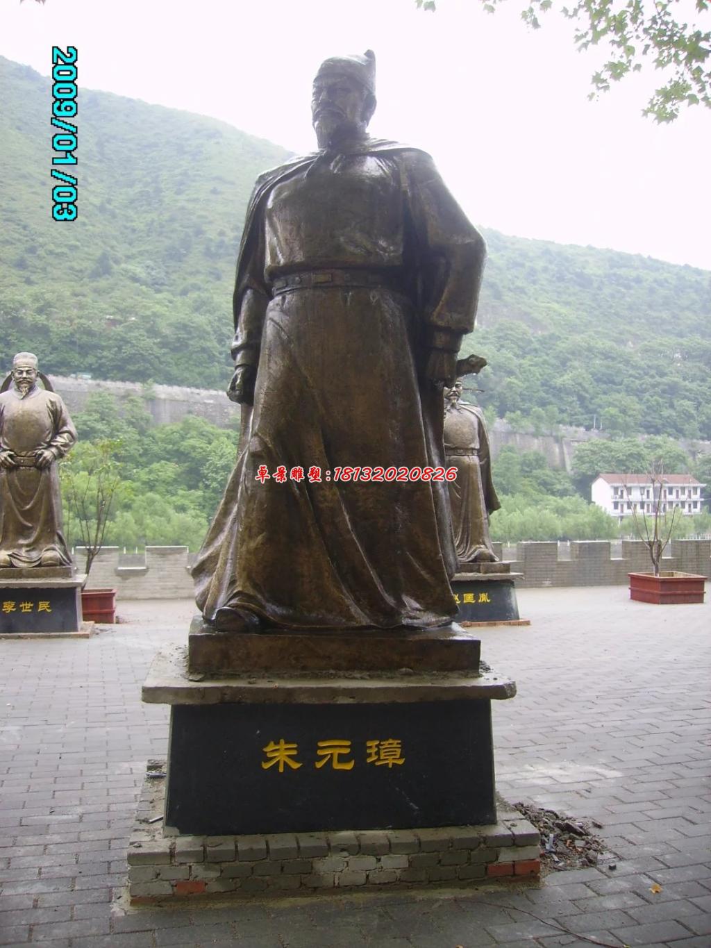朱元璋銅雕，名人銅雕