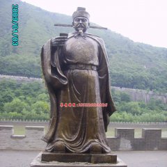 趙匡胤銅雕，古代皇帝銅雕