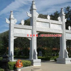 石雕牌坊，大理石牌坊，標志牌坊雕塑