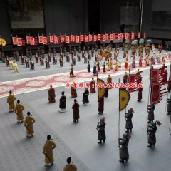 玻璃鋼古代人物雕塑，玻璃鋼仿真雕塑