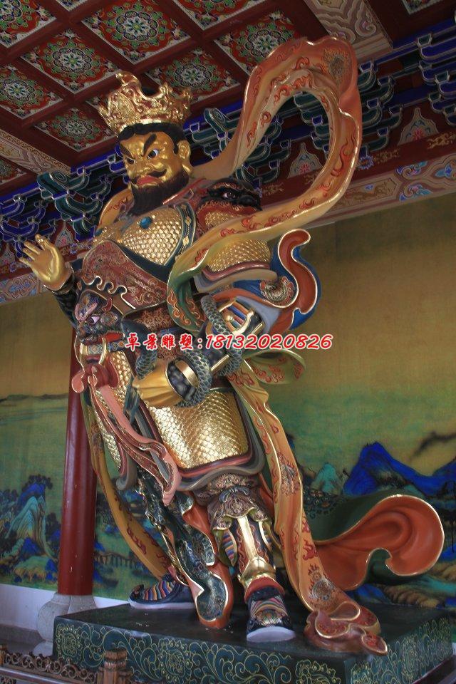 玻璃鋼四大天王雕，玻璃鋼彩繪神仙雕塑 (2)