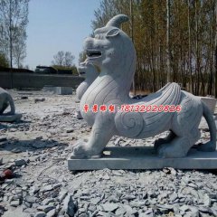 獨角獸石雕，法院門口石雕