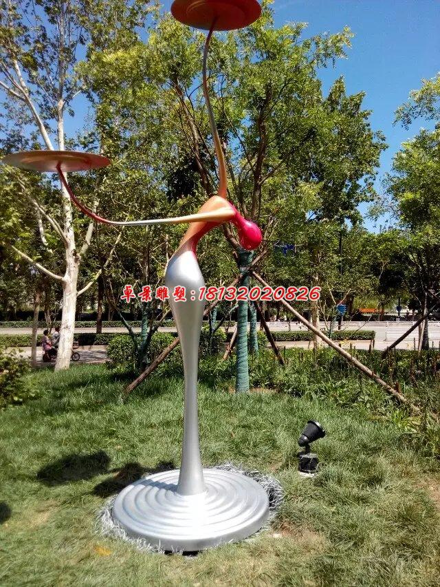 玻璃鋼抽象人物雕塑，玻璃鋼耍雜技雕塑 (2)