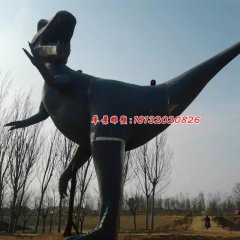 玻璃鋼恐龍雕塑，公園動(dòng)物雕塑