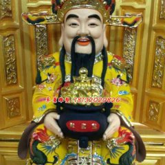 玻璃鋼財神雕塑，玻璃鋼神仙雕塑