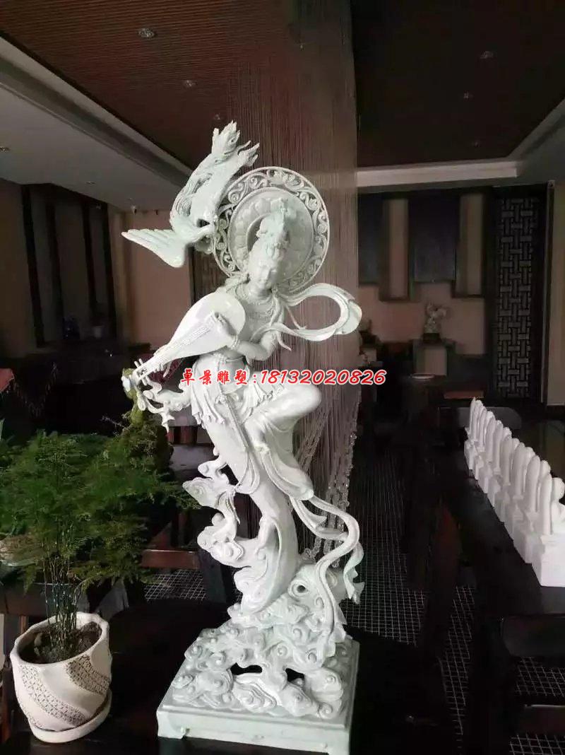 石雕仙女，漢白玉仙女雕塑