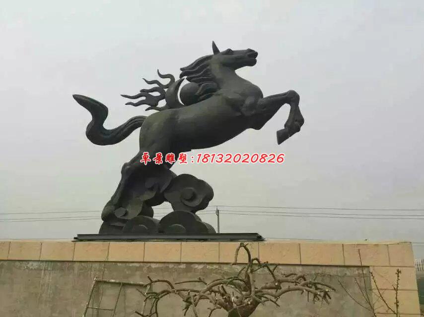 銅雕馬，馬踏祥云銅雕