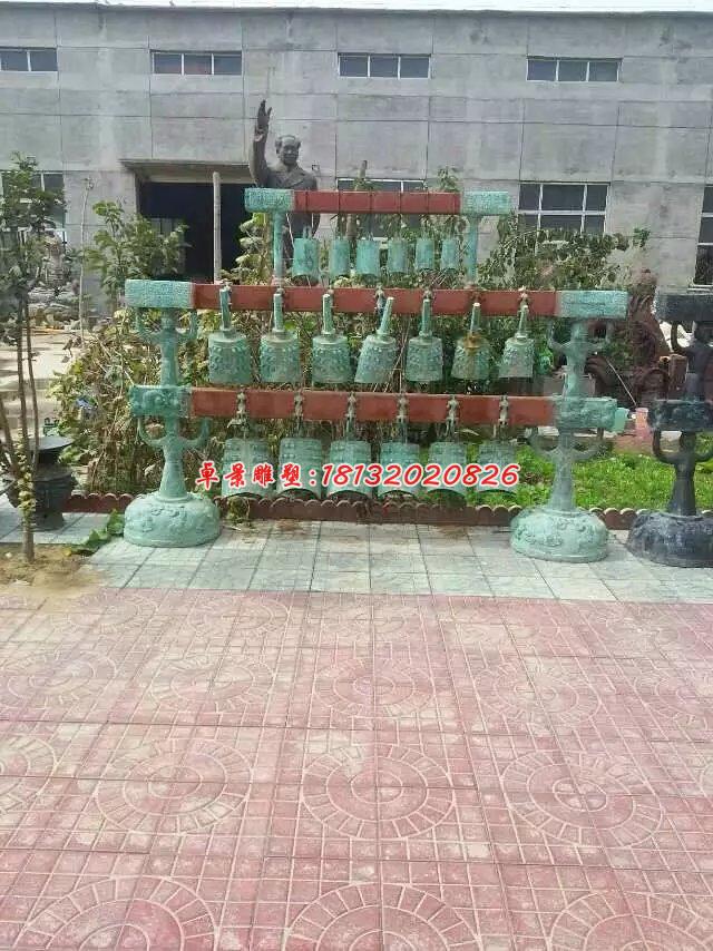 編鐘銅雕，青銅編鐘雕塑