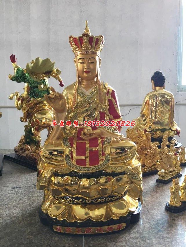 玻璃鋼地藏王雕塑，玻璃鋼佛像雕塑