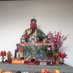 玻璃鋼關公雕塑，紅臉關二爺?shù)袼? width=