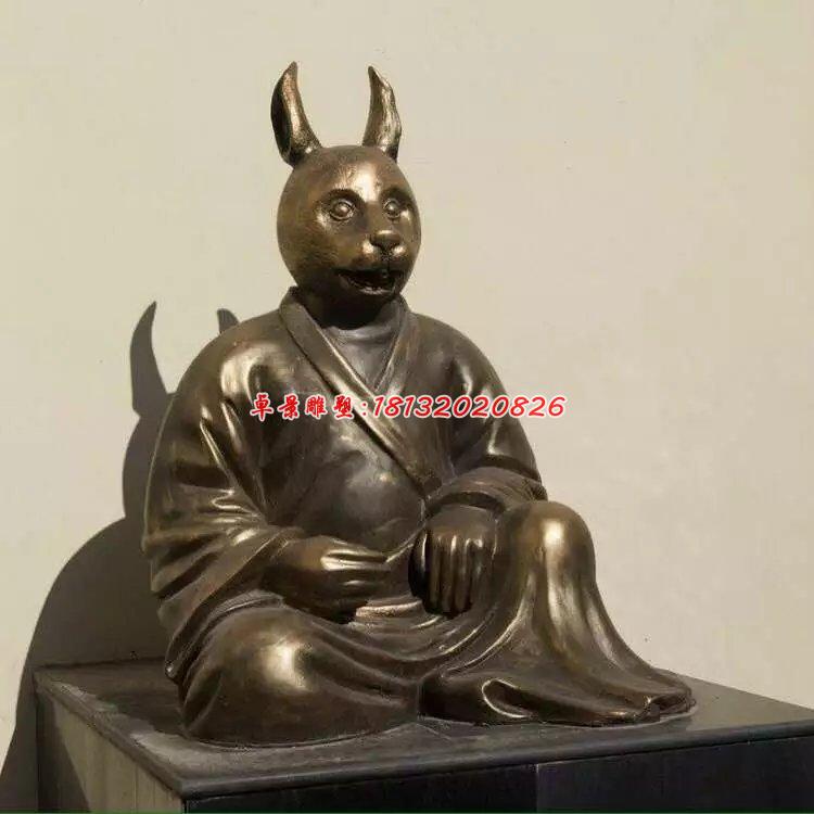 銅雕十二生肖，公園生肖銅雕 (2)