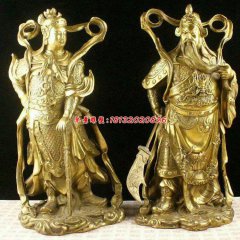 關(guān)公銅雕，韋陀銅雕