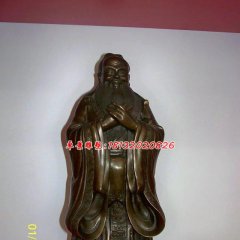 孔子銅雕，校園古代名人銅雕