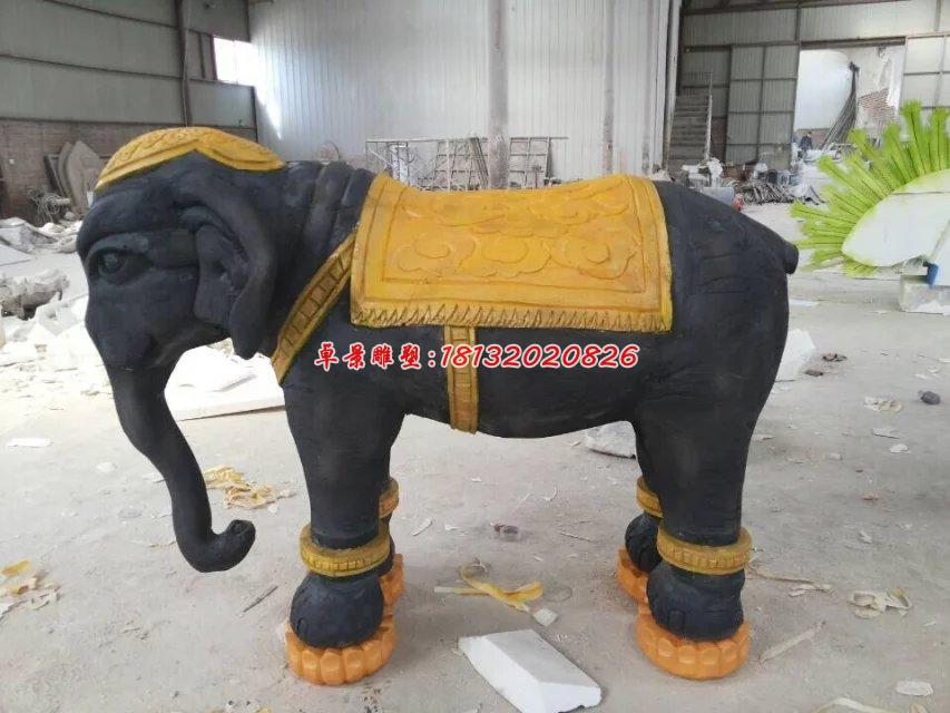 玻璃鋼大象雕塑，玻璃鋼動(dòng)物雕塑