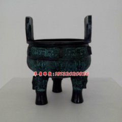青銅鼎，三足鼎雕塑，銅香爐