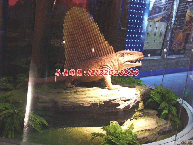 玻璃鋼蜥蜴雕塑，玻璃鋼動物雕塑