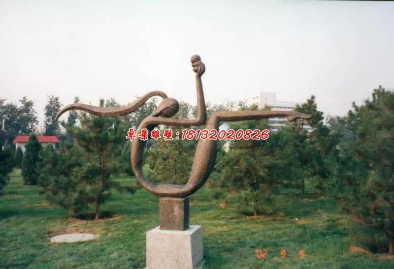 母子銅雕，公園景觀銅雕