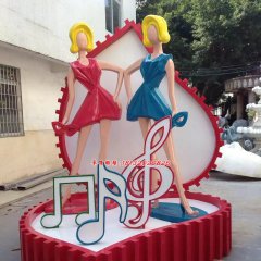 玻璃鋼美女雕塑，玻璃鋼商場(chǎng)雕塑