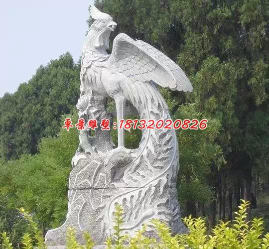 鳳凰石雕，古代神獸石雕