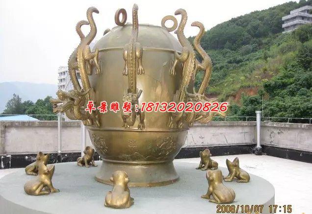 地動儀銅雕，寺廟景觀銅雕