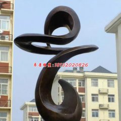 抽象銅雕，小區(qū)景觀抽象雕塑