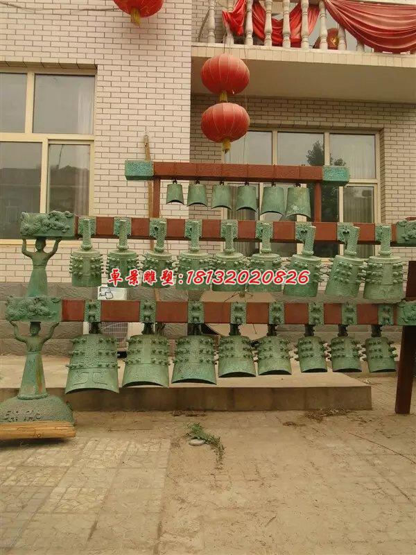 編鐘銅雕，仿古青銅編鐘雕塑