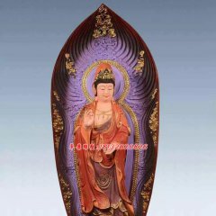 彩繪佛像雕塑，銅雕東方三圣