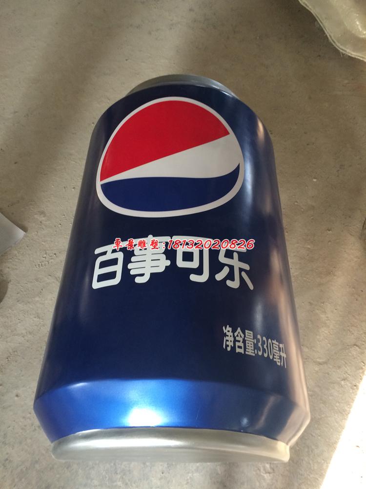 玻璃百事可樂瓶雕塑，玻璃鋼仿真雕塑 (1)