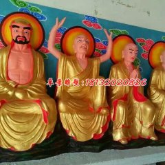 玻璃鋼羅漢雕塑，十八羅漢玻璃鋼雕塑