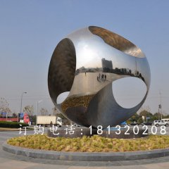 不銹鋼球雕塑，廣場(chǎng)球不銹鋼雕塑