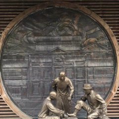 修腳銅雕，廣場景觀銅雕，小品銅雕